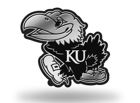 Kansas Jayhawks Logo 3D Chrome Auto Emblem NEW!! Truck or Car! Rico NCAA