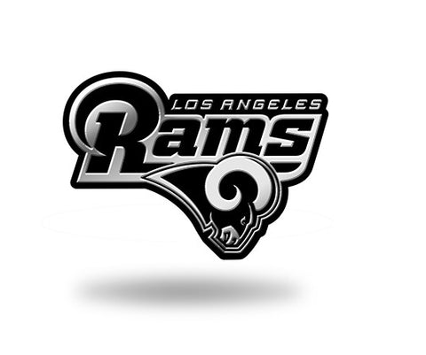 Los Angeles Rams Logo 3D Chrome Auto Emblem NEW!! Truck or Car! Rico