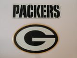 Green Bay Packers Magnet Set 2 piece Logo Wordmark NEW NFL Free Shipping!