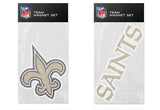 New Orleans Saints Magnet Set 2 piece Logo Wordmark NEW NFL Free Shipping!