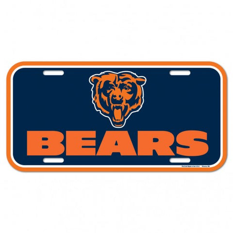 Chicago Bears Logo Plastic License Plate NEW!! Free Shipping