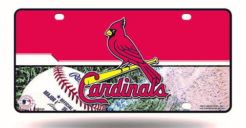 St. Louis Cardinals Logo Aluminum License Plate NEW!!