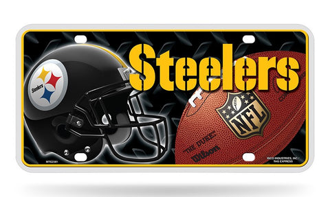 Pittsburgh Steelers Logo Aluminum License Plate NEW!! Helmet