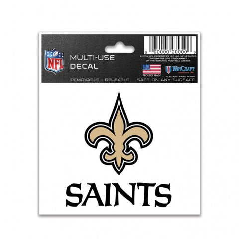 New Orleans Saints 3" x 4" Multi Use Decal Window, Car or Laptop!