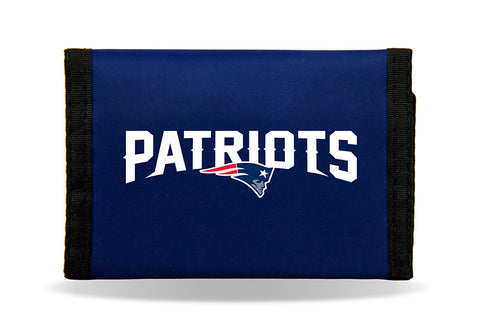 New England Patriots Nylon Trifold Wallet NEW! NFL