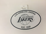 Los Angeles Lakers Oval Decal Sticker NEW!! 3 x 5 Inches Free Shipping Black & White