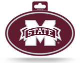 Mississippi State Bulldogs Oval Decal Full Color Sticker NEW!! 3 x 5 Inches Free Shipping