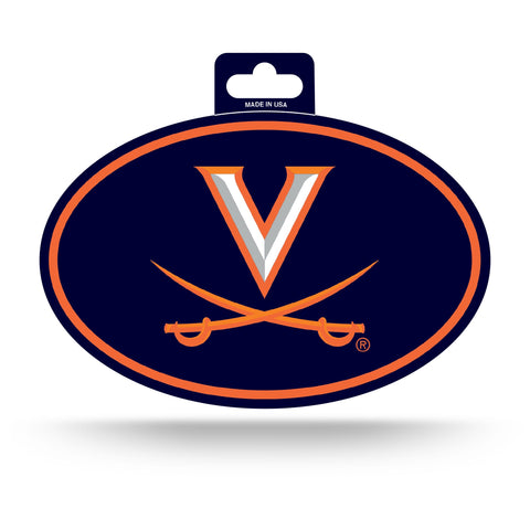 Virginia Cavaliers Oval Decal Full Color Sticker NEW!! 3 x 5 Inches Free Shipping