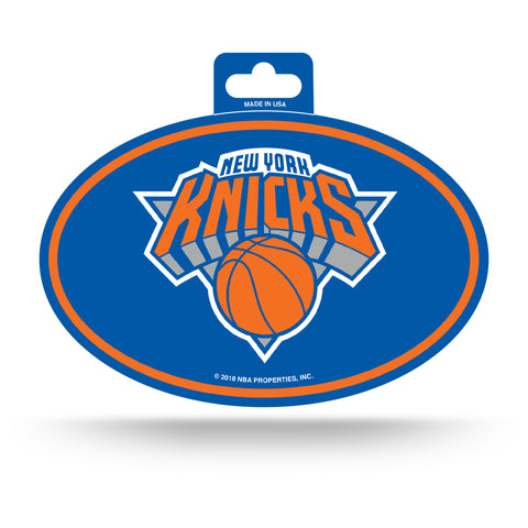 New York Knicks Oval Decal Full Color Sticker NEW!! 3 x 5 Inches Free Shipping