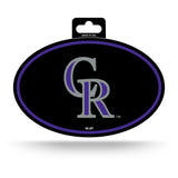 Colorado Rockies Oval Decal Full Color Sticker NEW!! 3 x 5 Inches Free Shipping