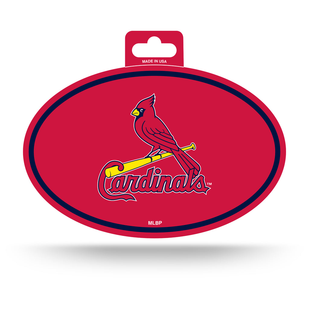 St. Louis Cardinals Oval Decal Full Color Sticker NEW!! 3 x 5 Inches F –  Hub City Sports
