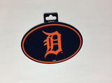 Detroit Tigers Oval Decal Full Color Sticker NEW!! 3 x 5 Inches Free Shipping