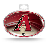 Arizona Diamondbacks Metallic Oval Decal Full Color Sticker NEW!! 3 x 5 Inches Free Shipping