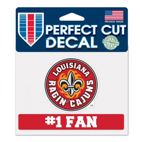 Louisiana Ragin Cajuns #1 Fan Die Cut Decal Sticker Perfect Cut Free Shipping