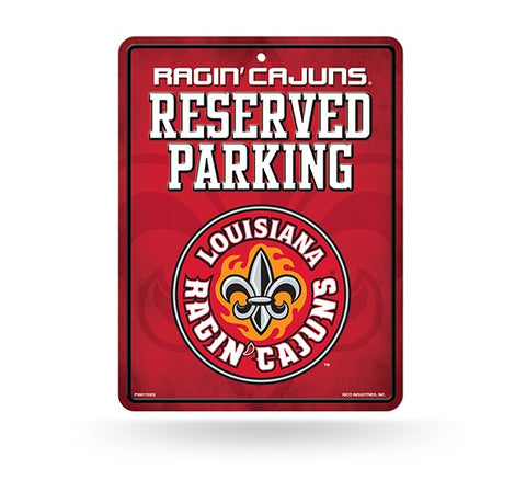 Louisiana Lafayette Ragin Cajuns Logo Aluminum Parking Sign NEW!!