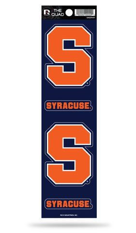 Syracuse Orange Set of 4 Decals Stickers The Quad by Rico 2x2 Inches
