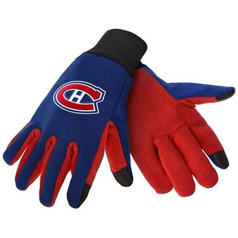 Montreal Canadiens Texting Gloves NEW One Size Fits Most FOCO