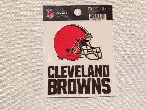 Cleveland Browns Window Static Cling Decal NFL Helmet