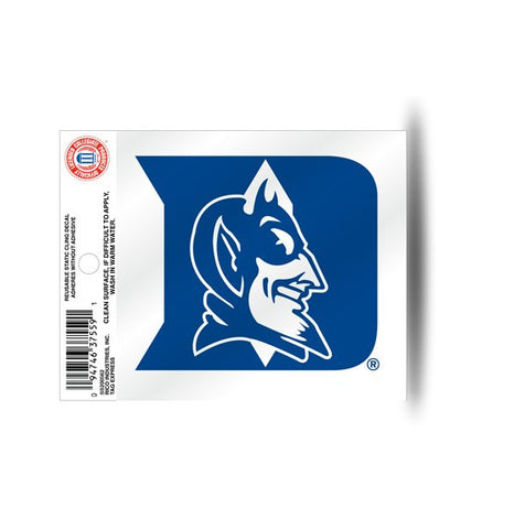 Duke Blue Devils Static Cling Sticker NEW!! Window or Car! NCAA