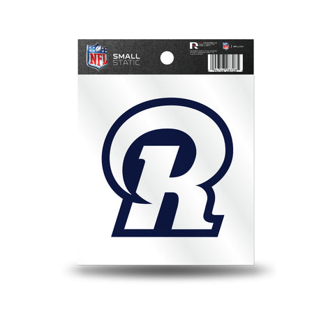 Los Angeles Rams "R" Logo Static Cling Sticker NEW!! Window or Car!
