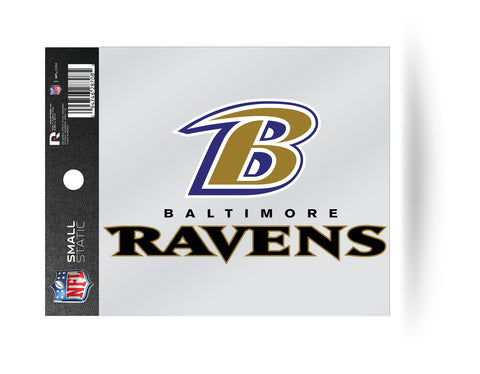 Baltimore Ravens Wordmark Logo Static Cling Sticker Decal NEW!! Window or Car!