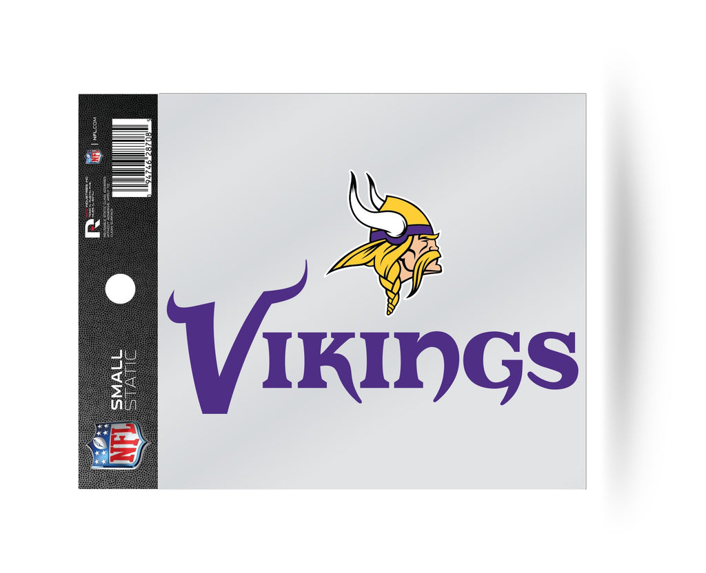 Minnesota Vikings Logo with Wordmark Static Cling Sticker NEW!! Window –  Hub City Sports