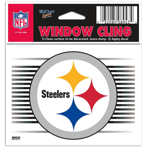 Pittsburgh Steelers Logo Static Cling Sticker NEW!! Window or Car! Wincraft