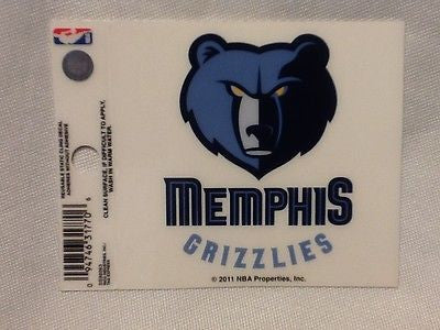 Memphis Grizzlies Logo Static Cling Sticker NEW!! Car Window!