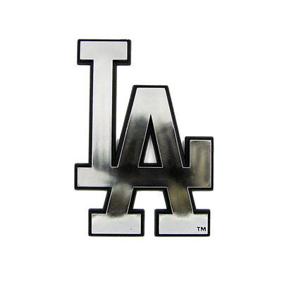 Los Angeles Dodgers Logo 3D Chrome Auto Decal Sticker NEW! Truck or Car!