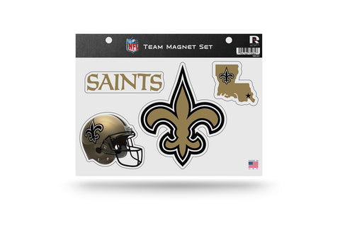 New Orleans Saints Team Magnet Set Helmet Logo Wordmark NEW NFL Free Shipping!