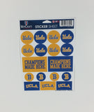 UCLA Bruins Vinyl Sticker Sheet 17 Decals 5x7 Inches
