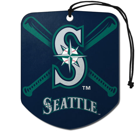 Seattle Mariners Air Freshener Fresh Scent 2 Pack Car Truck NEW 3x3 Inches
