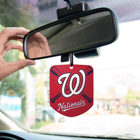 Washington Nationals Air Freshener Fresh Scent 2 Pack Car Truck NEW 3x3 Inches