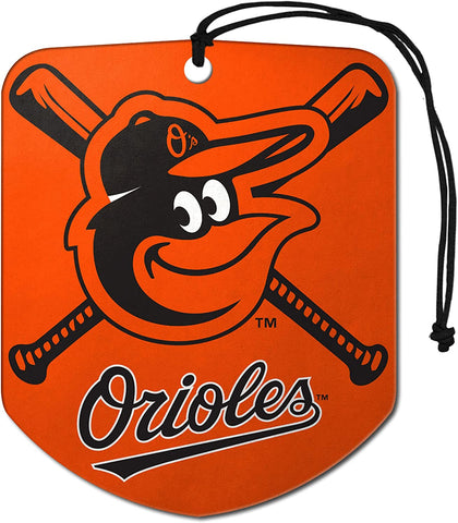 Baltimore Orioles Air Freshener Fresh Scent 2 Pack Car Truck NEW 3x3 Inches