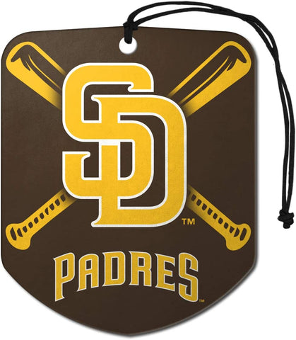 San Diego Padres Air Freshener Fresh Scent 2 Pack Car Truck NEW 3x3 Inches