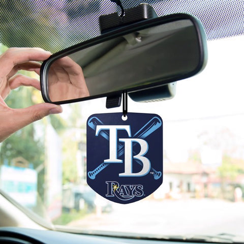 Tampa Bay Rays Air Freshener Fresh Scent 2 Pack Car Truck NEW 3x3 Inches
