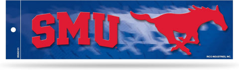 SMU Mustangs Bumper Sticker NEW!! 3x11 Inches Free Shipping! Rico
