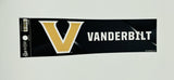 Vanderbilt Commodores Bumper Sticker NEW!! 3x11 Inches Free Shipping! Rico