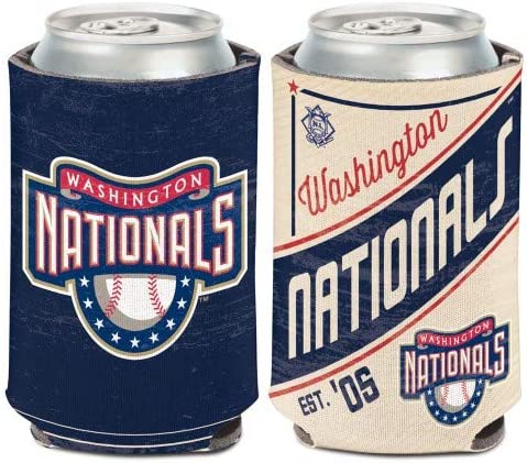 Washington Nationals Retro Logo Can Koozie Holder Free Shipping! NEW! Collapsible