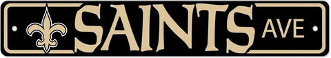 New Orleans Saints Street Sign NEW! 4"X 24" "Saints Ave" Man Cave NFL