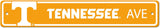 Tennessee Volunteers Street Sign NEW! 4"x24" "Volunteers Dr." Man Cave Free Ship