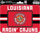 Louisiana Ragin Cajuns Magnetic Picture Frame 5x7 Inches Fridge 4x2 Opening