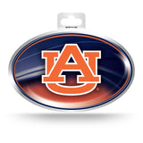 Auburn Tigers Metallic Oval Decal Full Color Sticker NEW!! 3 x 5 Inches Free Shipping