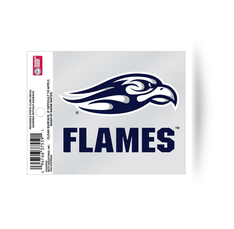 Liberty Flames Head Logo Window Cling 3x4 Inches