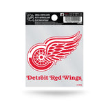 Detroit Red Wings Small Static Cling 3x4 Inches Wordmark