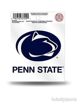 Penn State Nittany Lions Logo Static Cling Sticker NEW!! Window or Car! NCAA