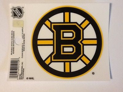 Boston Bruins Logo Static Cling Decal Sticker NEW!! Window or Car!