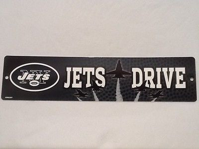 New York Jets Street Sign NEW! 4"X16" "Jets Drive" Man Cave NFL