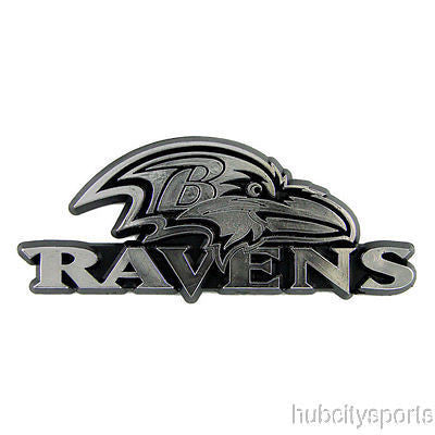 Baltimore Ravens Logo 3D Chrome Auto Emblem NEW!! Truck or Car!