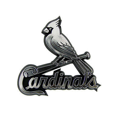 St. Louis Cardinals Logo 3D Chrome Auto Decal Sticker NEW! Truck or Ca ...